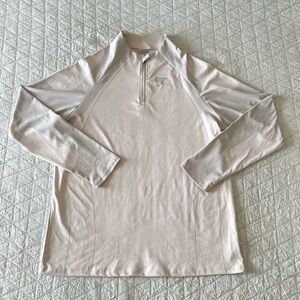 Gymshark Apex Seamless 1/4 Zip – Light Grey / Medium Grey (Men’s Large)